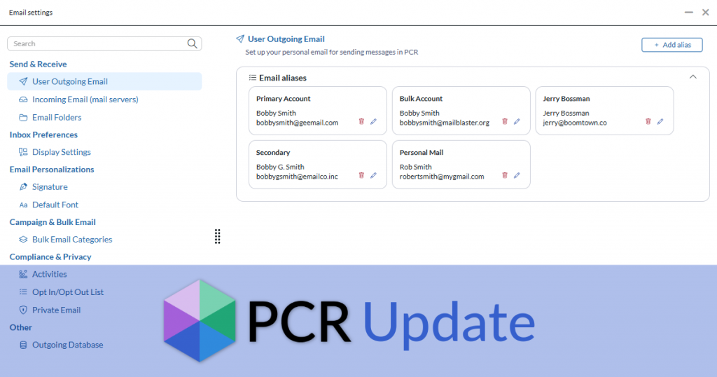 PCR Update
