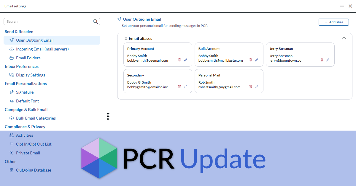 PCR Update