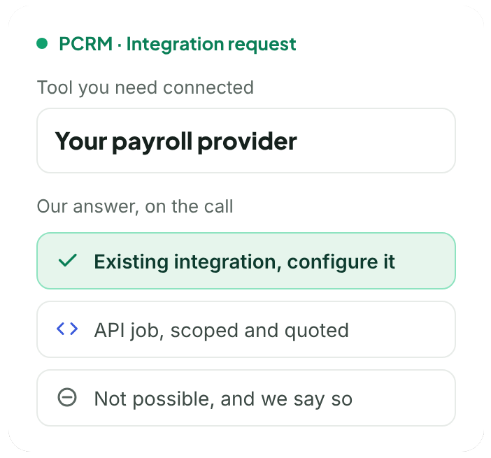 11 integration request