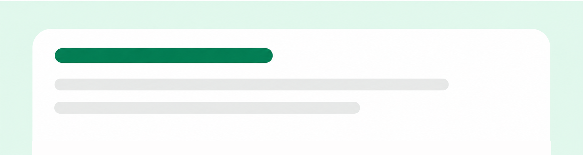 Minimal Mint UI Loading Card